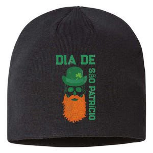 SAINT PATRICK'S DAY SKULL DESIGN Sustainable Beanie