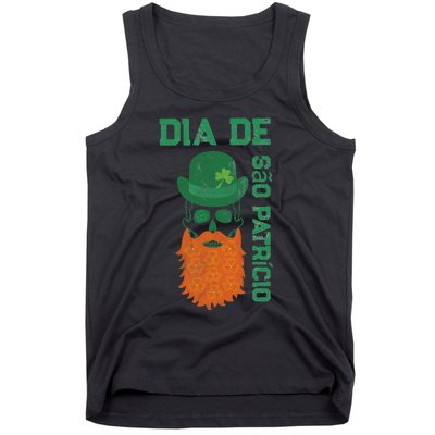 SAINT PATRICK'S DAY SKULL DESIGN Tank Top