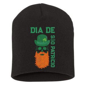 SAINT PATRICK'S DAY SKULL DESIGN Short Acrylic Beanie