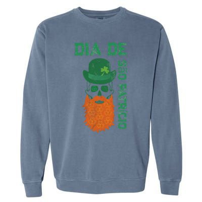 SAINT PATRICK'S DAY SKULL DESIGN Garment-Dyed Sweatshirt