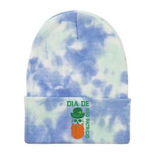 SAINT PATRICK'S DAY SKULL DESIGN Tie Dye 12in Knit Beanie