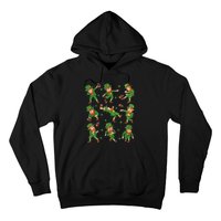 St Patricks Day Leprechaun Football Player Clover Hoodie