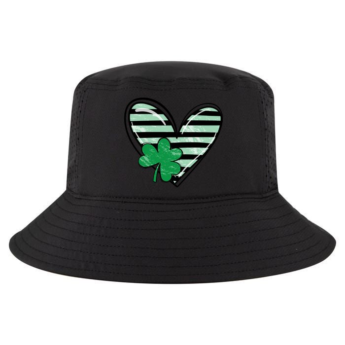 St Patrick's Day Clover Heart Holiday Cool Comfort Performance Bucket Hat