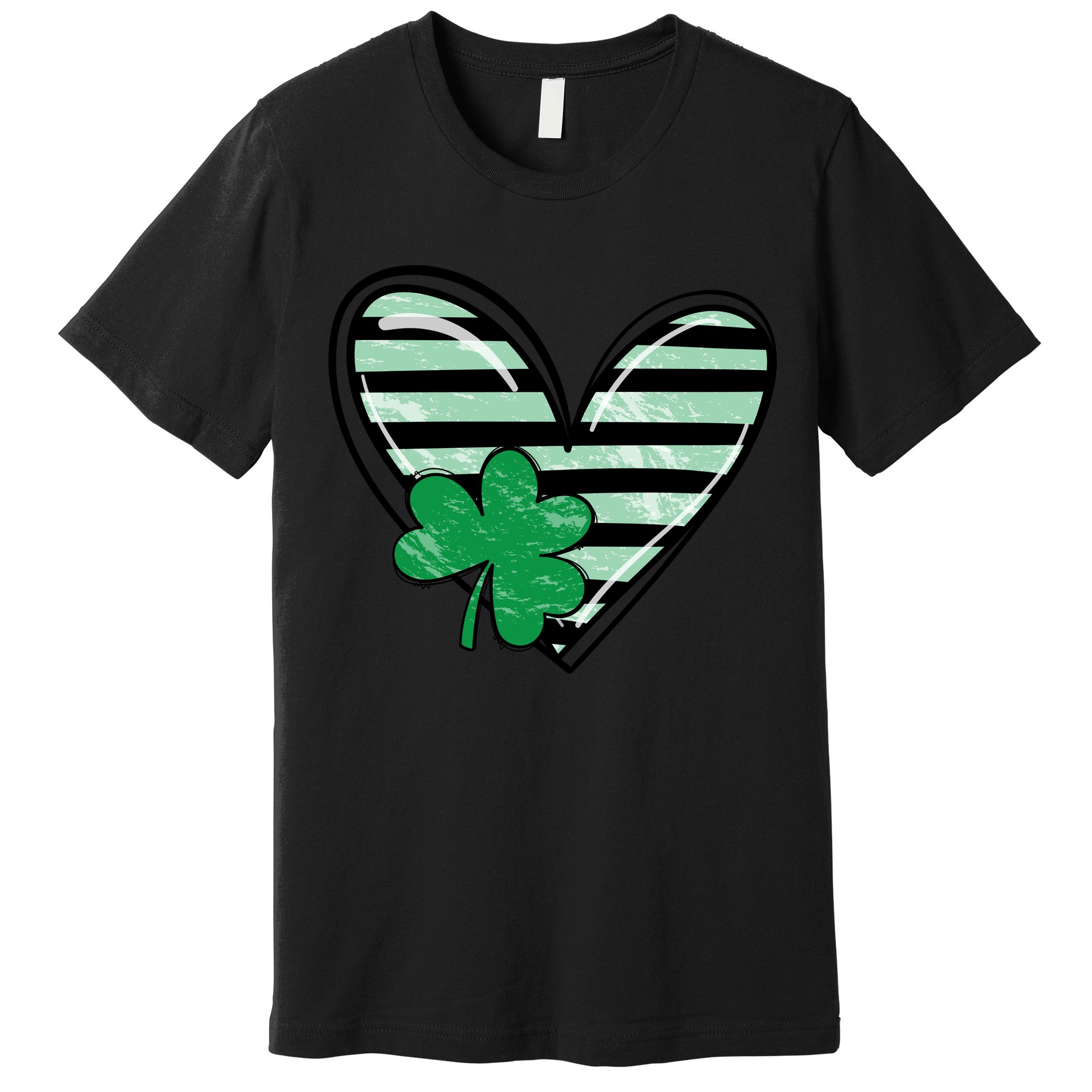 St Patrick's Day Clover Heart Holiday Premium T-Shirt