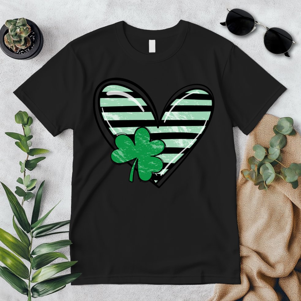 St Patrick's Day Clover Heart Holiday Premium T-Shirt