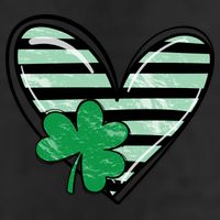 St Patrick's Day Clover Heart Holiday Golf Towel