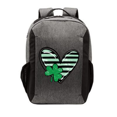 St Patrick's Day Clover Heart Holiday Vector Backpack