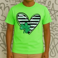 St Patrick's Day Clover Heart Holiday T-Shirt