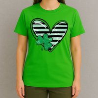 St Patrick's Day Clover Heart Holiday T-Shirt