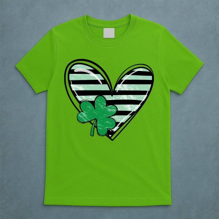 St Patrick's Day Clover Heart Holiday T-Shirt