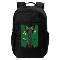 St Patricks Day Lucky Shamrock Vest Costume Backpack