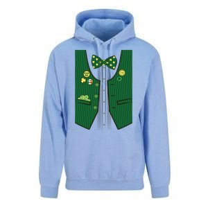 St Patricks Day Lucky Shamrock Vest Costume Unisex Surf Hoodie