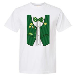 St Patricks Day Lucky Shamrock Vest Costume Garment-Dyed Heavyweight T-Shirt