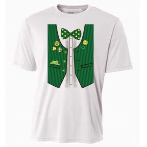 St Patricks Day Lucky Shamrock Vest Costume Cooling Performance Crew T-Shirt