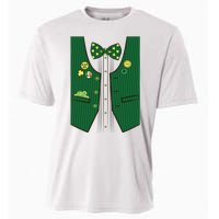 St Patricks Day Lucky Shamrock Vest Costume Cooling Performance Crew T-Shirt