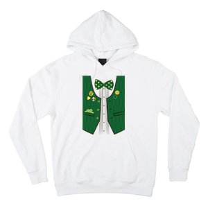 St Patricks Day Lucky Shamrock Vest Costume Hoodie