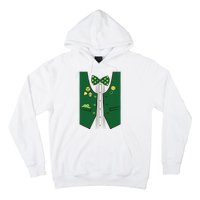 St Patricks Day Lucky Shamrock Vest Costume Hoodie