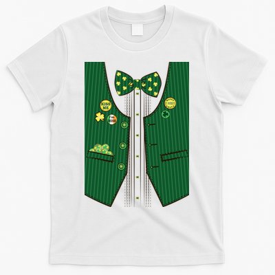 St Patricks Day Lucky Shamrock Vest Costume T-Shirt