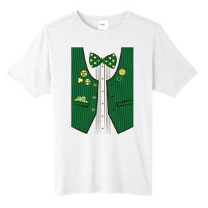 St Patricks Day Lucky Shamrock Vest Costume Tall Fusion ChromaSoft Performance T-Shirt