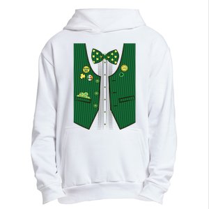 St Patricks Day Lucky Shamrock Vest Costume Urban Pullover Hoodie