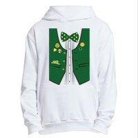 St Patricks Day Lucky Shamrock Vest Costume Urban Pullover Hoodie