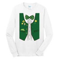 St Patricks Day Lucky Shamrock Vest Costume Tall Long Sleeve T-Shirt