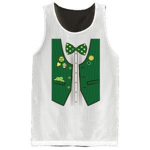 St Patricks Day Lucky Shamrock Vest Costume Mesh Reversible Basketball Jersey Tank