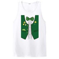 St Patricks Day Lucky Shamrock Vest Costume PosiCharge Competitor Tank