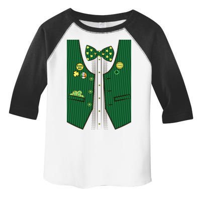 St Patricks Day Lucky Shamrock Vest Costume Toddler Fine Jersey T-Shirt
