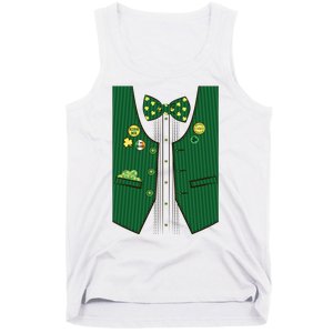 St Patricks Day Lucky Shamrock Vest Costume Tank Top