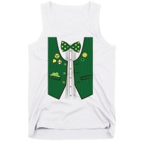 St Patricks Day Lucky Shamrock Vest Costume Tank Top