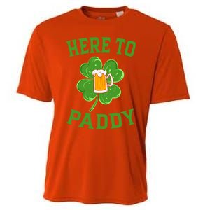 St Patricks Day Pajamas Here To Paddy Leaf Clover Irish Gift Cooling Performance Crew T-Shirt