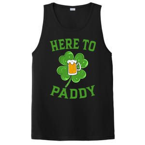 St Patricks Day Pajamas Here To Paddy Leaf Clover Irish Gift PosiCharge Competitor Tank