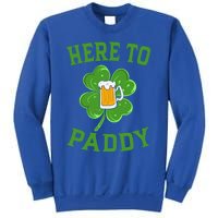 St Patricks Day Pajamas Here To Paddy Leaf Clover Irish Gift Sweatshirt