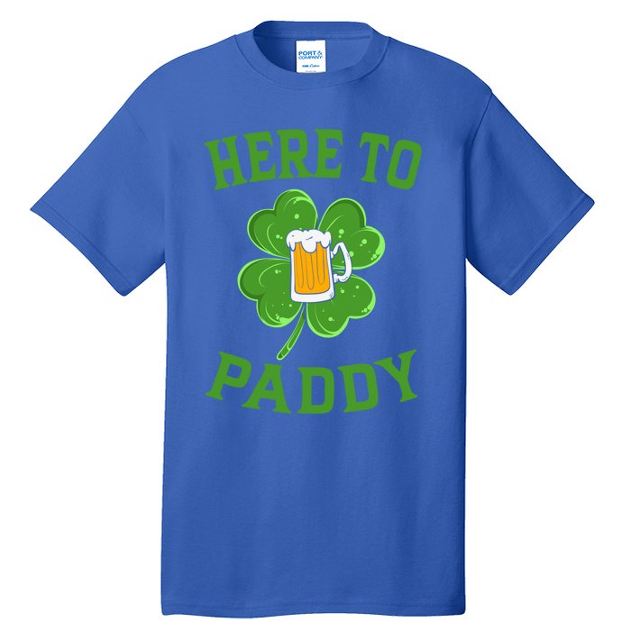 St Patricks Day Pajamas Here To Paddy Leaf Clover Irish Gift Tall T-Shirt