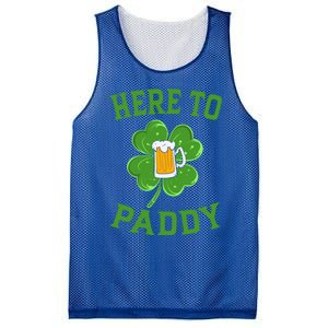 St Patricks Day Pajamas Here To Paddy Leaf Clover Irish Gift Mesh Reversible Basketball Jersey Tank