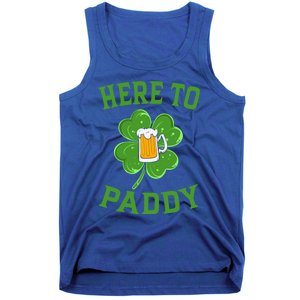 St Patricks Day Pajamas Here To Paddy Leaf Clover Irish Gift Tank Top