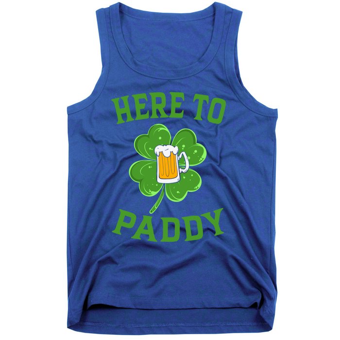 St Patricks Day Pajamas Here To Paddy Leaf Clover Irish Gift Tank Top