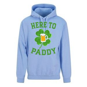 St Patricks Day Pajamas Here To Paddy Leaf Clover Irish Gift Unisex Surf Hoodie