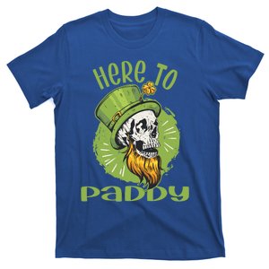 St Patrick's Day Irish Skull Here To Paddy Gift T-Shirt