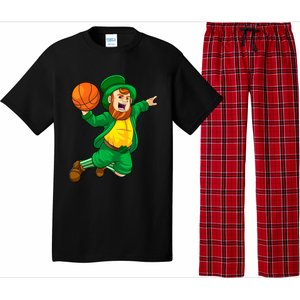 St Patricks Day Leprechaun Basketball Lucky Gift Pajama Set