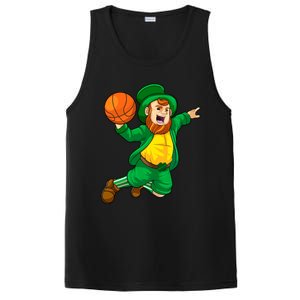 St Patricks Day Leprechaun Basketball Lucky Gift PosiCharge Competitor Tank