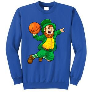 St Patricks Day Leprechaun Basketball Lucky Gift Sweatshirt