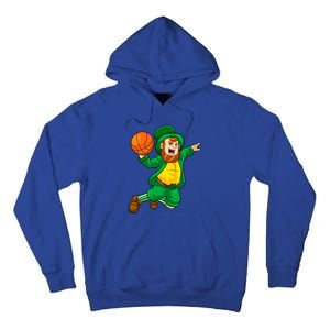 St Patricks Day Leprechaun Basketball Lucky Gift Tall Hoodie