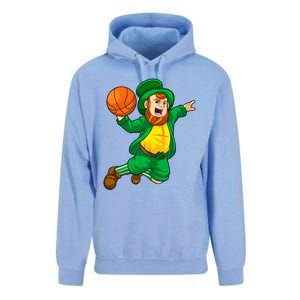 St Patricks Day Leprechaun Basketball Lucky Gift Unisex Surf Hoodie