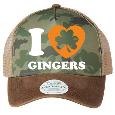 St Patricks Day Ginger Irish Pride I Love Gingers Redhead Legacy Tie Dye Trucker Hat