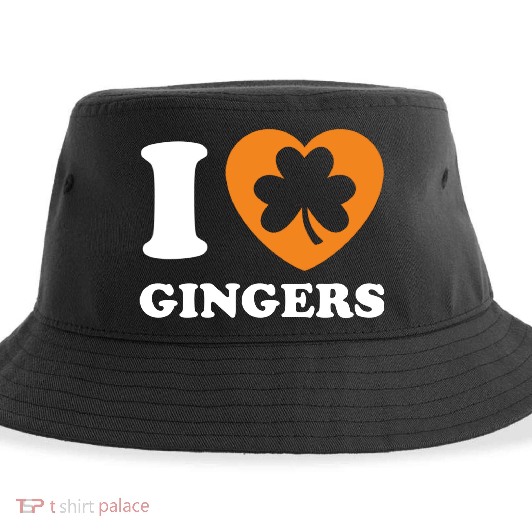 St Patricks Day Ginger Irish Pride I Love Gingers Redhead Sustainable Bucket Hat