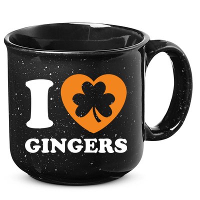St Patricks Day Ginger Irish Pride I Love Gingers Redhead 15oz Campfire Ceramic Mug