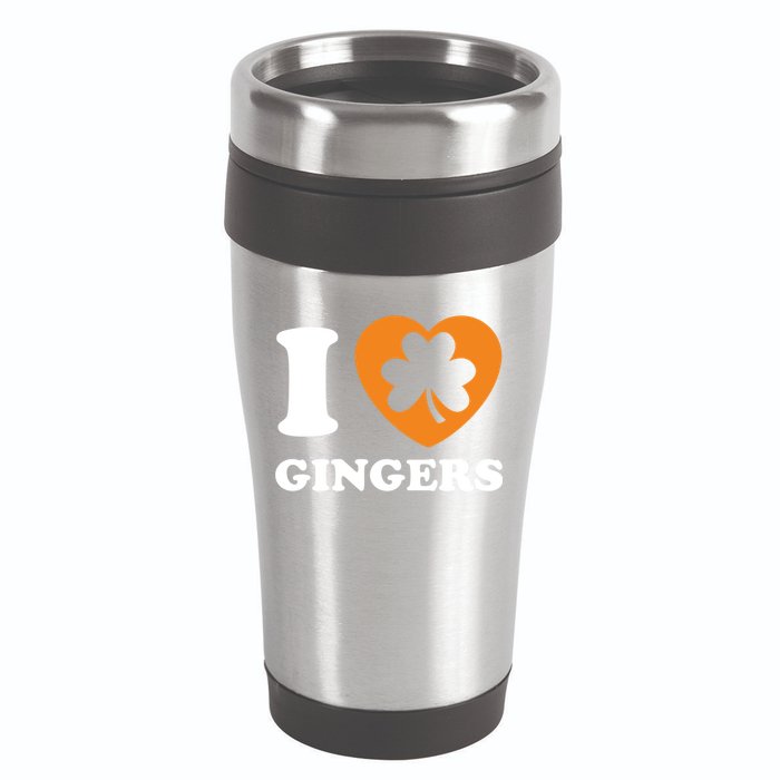 St Patricks Day Ginger Irish Pride I Love Gingers Redhead 16oz Travel Tumbler