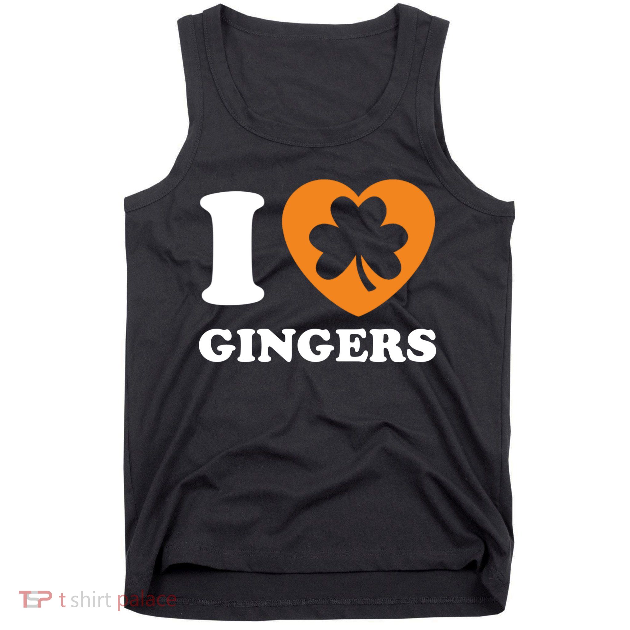 St Patricks Day Ginger Irish Pride I Love Gingers Redhead Tank Top